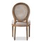Baxton Studio Adelia Oak Finish Wood and Beige Upholstered Dining Side Chair 133-7335 - alternate 7